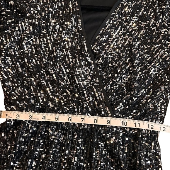 EVERNEW Raquel Sequin Tiered Skater Dress - Picture 10 of 13